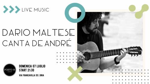 Dario Maltese Canta De André - live Music