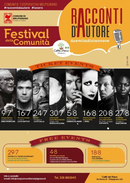 La musica che racconta la musica: al via la rassegna Racconti D’Autore 2019.