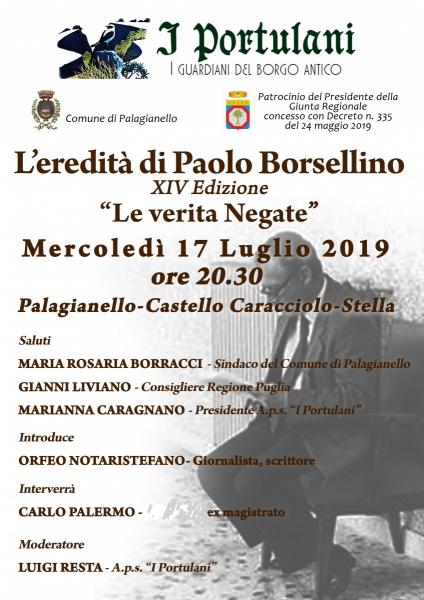 L'eredità di Paolo Borsellino - XIV Edizione "Le Verità Negate"
