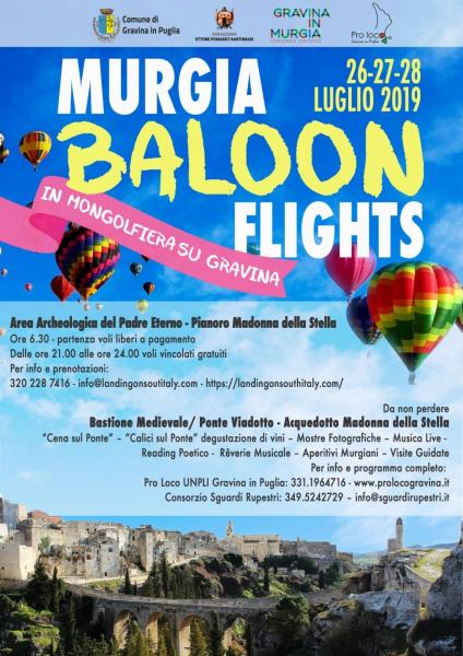 Murgia Balloon Flights – In Mongolfiera su Gravina in Puglia