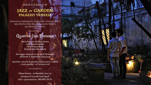 Jazz in Garden a Palazzo Venezia Aperitivo, Concerto e Visita Guidata