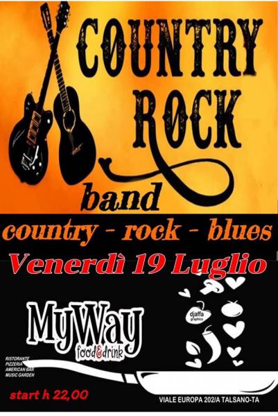 Country Rock Band in concerto