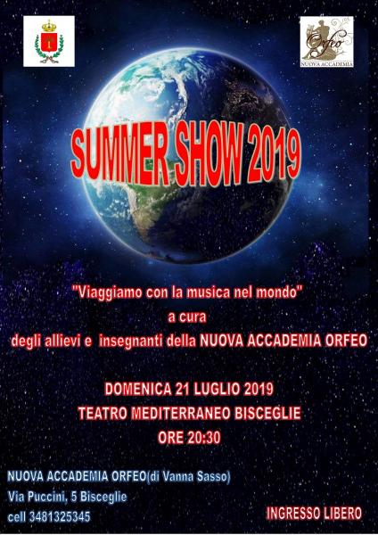 Summer show della Nuova Accadema Orfeo per celebrare 10 anni di attività