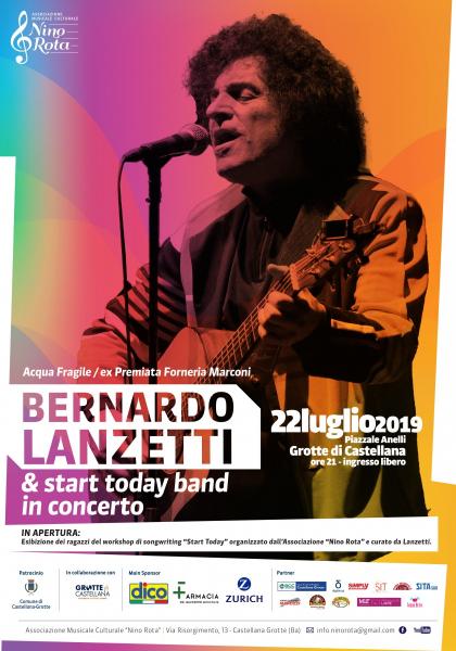 Bernardo Lanzetti & Start Today Band in Concerto