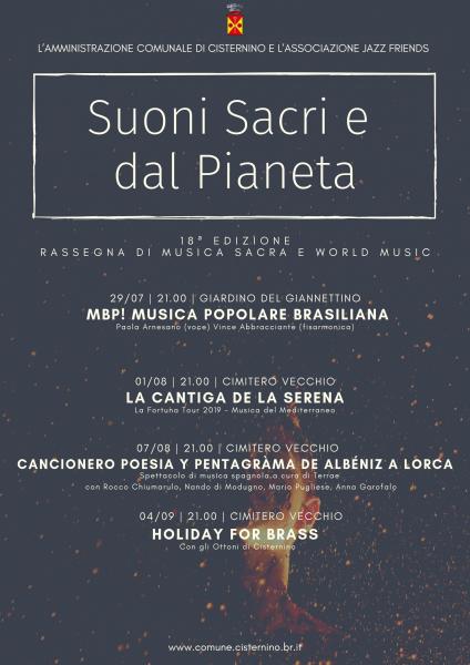 SUONI SACRI E DAL PIANETA - 18ª edizione