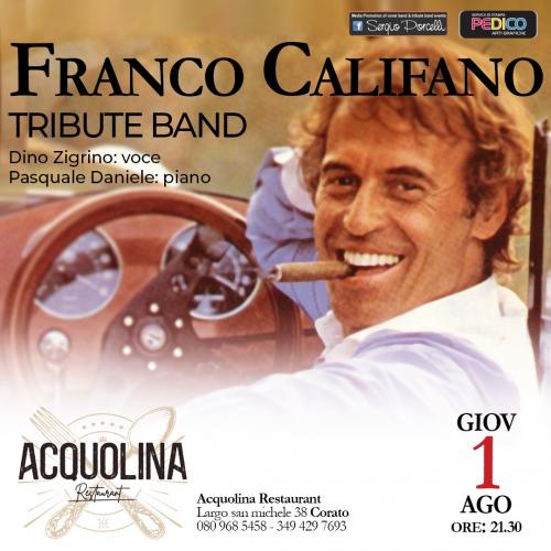 Franco Califano tribute band a Corato