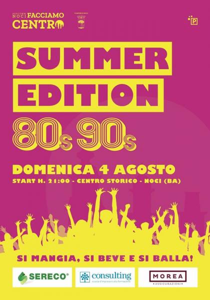 FACCIAMO CENTRO SUMMER EDITION ANNI '80 '90