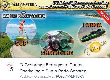 CESAREUS! Canoa, Snorkeling e Sup a Porto Cesareo
