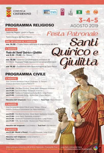 Festa Patronale: Santi Quirico e Giulitta