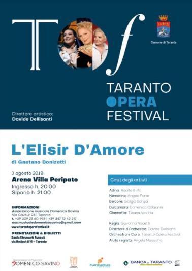 Ultimo appuntamento con il Taranto Opera Festival