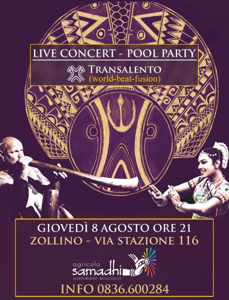 Live concert Transalento - pool party