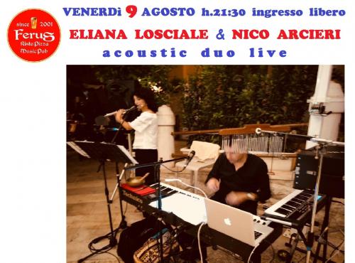 Eliana Losciale & Nico Arcieri - acoustic duo live @ FERUS  " Outdoor Area "