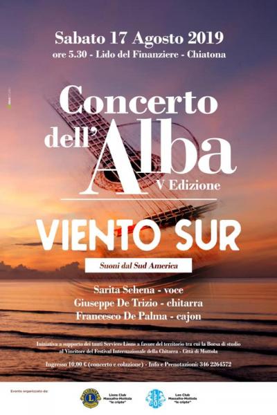 Concerto dell'Alba - Viento Sur, Suoni dal Sud America