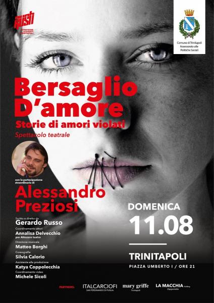 Bersaglio d’amore, storie di amori violati, lo spettacolo-denuncia con Alessandro Preziosi