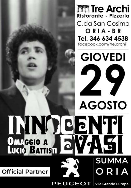 Innocenti Evasi (Lucio Battisti tribut band) Live Tre Archi