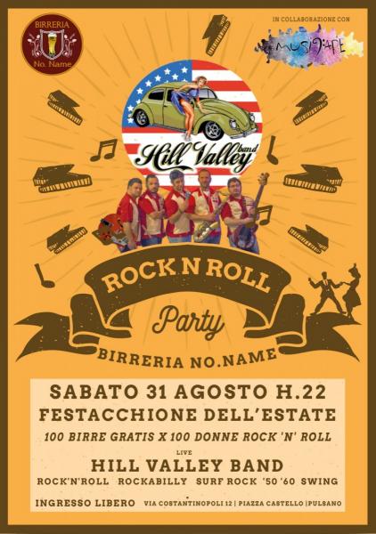 Rock'n'roll Party - Birreria No. Name Pulsano TA - Hill Valley band live