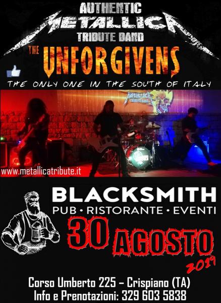 Metallica Tribute Unforgivens LIVE Blacksmit Pub - Crispiano (TA)