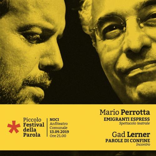 Mario Perrotta e Gad Lerner al Piccolo Festival della Parola