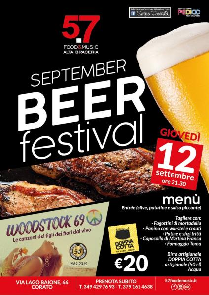 September Beer Festival con "Woodstock 69"