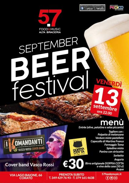 September Beer Festival con "I Komandanti"