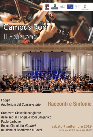 Conservatorio Giordano: esibizione dell’Orchestra giovanile dopo la settimana intensa del Campus Rodi
