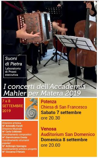 L'Accademia Mahler incontra Matera 2019