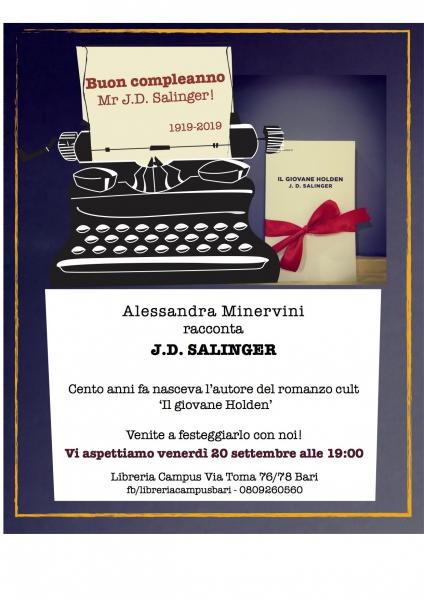 Buon compleanno Mr J.D. Salinger!