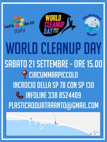 Plasticaqquà Taranto aderisce al World Cleanup Day ripulendo la Circummarpiccolo