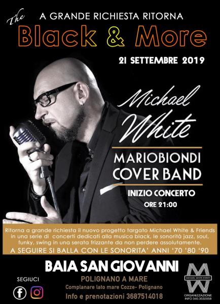 Black & More Mario Biondi cover  band live@Baia San Giovanni a Polignano a Mare