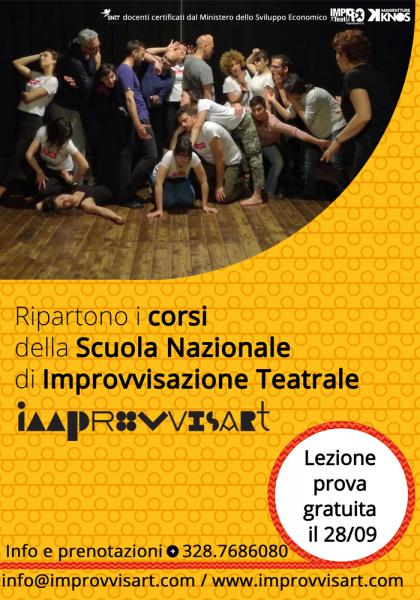 Lezione di prova gratuita di Improvvisazione Teatrale a Lecce