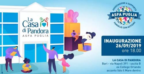 Apre La Casa di Pandora dell’Asfa Puglia un luogo per l’inclusione
