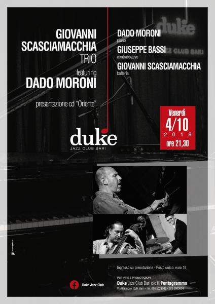 Giovanni Scasciamacchia Trio featuring DADO MORONI