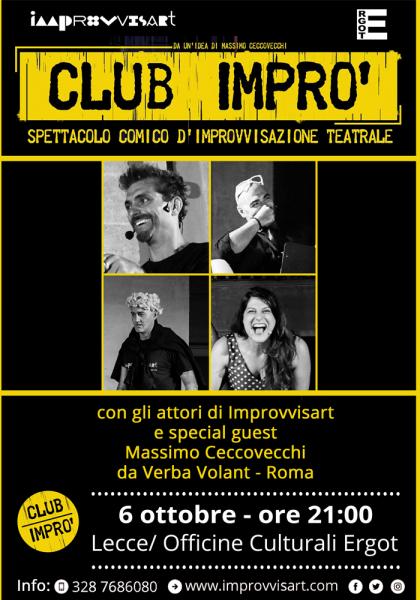 "Club Imprò" - spettacolo di Improvvisazione Teatrale con Massimo Ceccovecchi