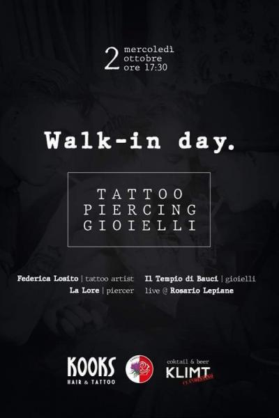 Walk-in day, tatoo, piercing, gioielli