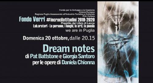 Dream Notes - Giorgia Santoro and Pat Battstone - improvisation to the artwork, "Appunti Onirici", of Daniela Chionna.