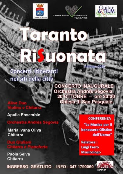 Taranto RiSuonata-Concerto  inaugurale Orchestra "Andrés Segovia"