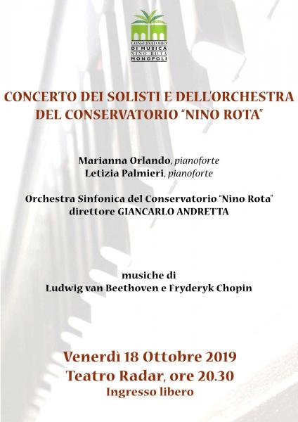 Concerto dei solisti del Conservatorio Nino Rota di Monopoli
