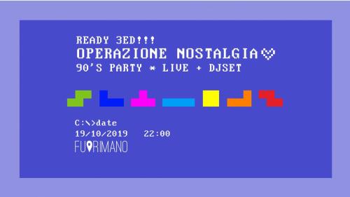 Operazione Nostalgia *3 Ed* - 90's Party