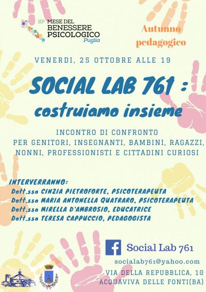 Social lab 761:Costruiamo insieme