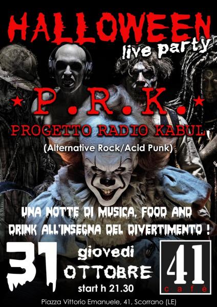 PRK live at Cafè 41 - "Halloween live Party"
