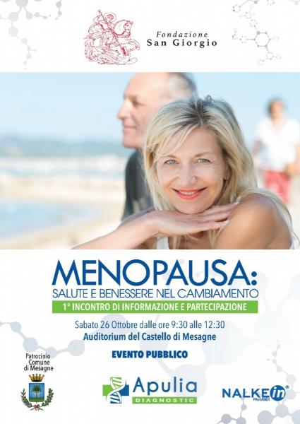 Menopausa: Salute e Benessere Nel Cambiamento, incontro a Mesagne