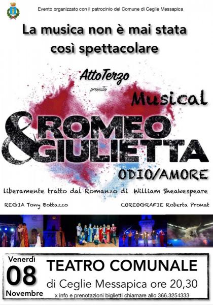 “Romeo + Giulietta odio/amore” in scena a Ceglie Messapica