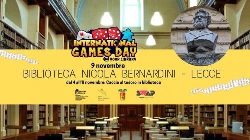 Un caccia al tesoro alla Biblioteca Bernardini per l'International Games Day