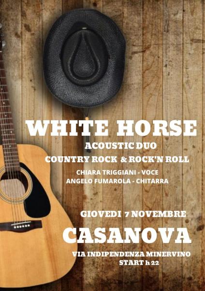 White Horse duo live a Minervino