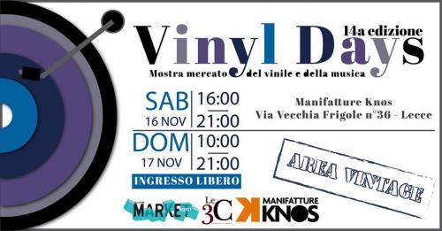 VinylDays Quattordicesima Mostra Mercato del Vinile e della Musica a Lecce