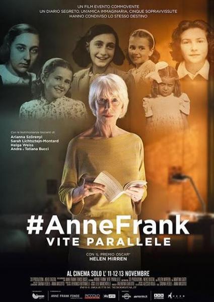Anne Frank Vite Parallele il 12 Novembre al Cinema Paolillo
