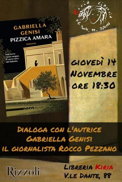 Presentazione del romanzo "Pizzica Amara" di Gabriella Genisi