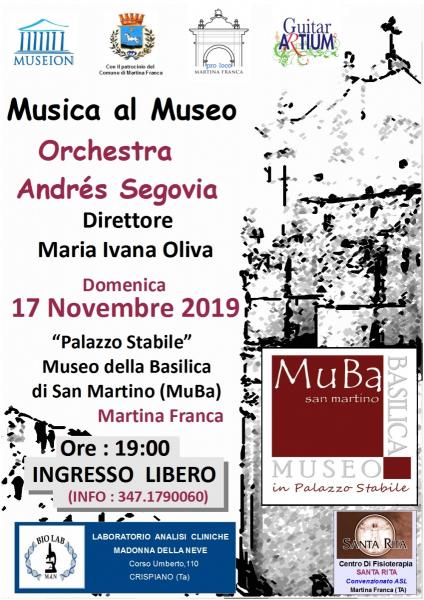 MUSICA AL MUSEO - Concerto Orchestra "Andrés Segovia" direttore Maria Ivana Oliva