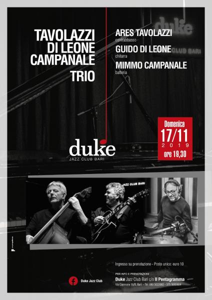 ARES TAVOLAZZI, Guido Di Leone, Mimmo Campanale Trio