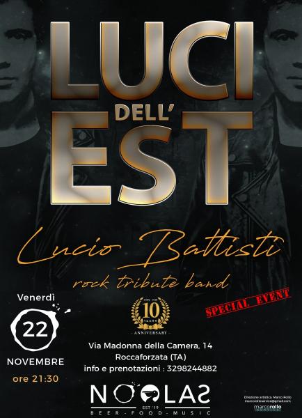LUCI DELL'EST Lucio Battisti Rock Tribute Band